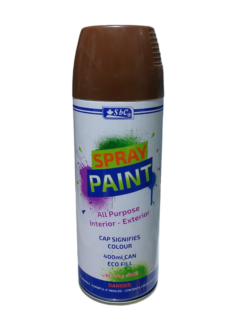 SBC All Purpose Spray Paint Brown 400ml  - Image 1