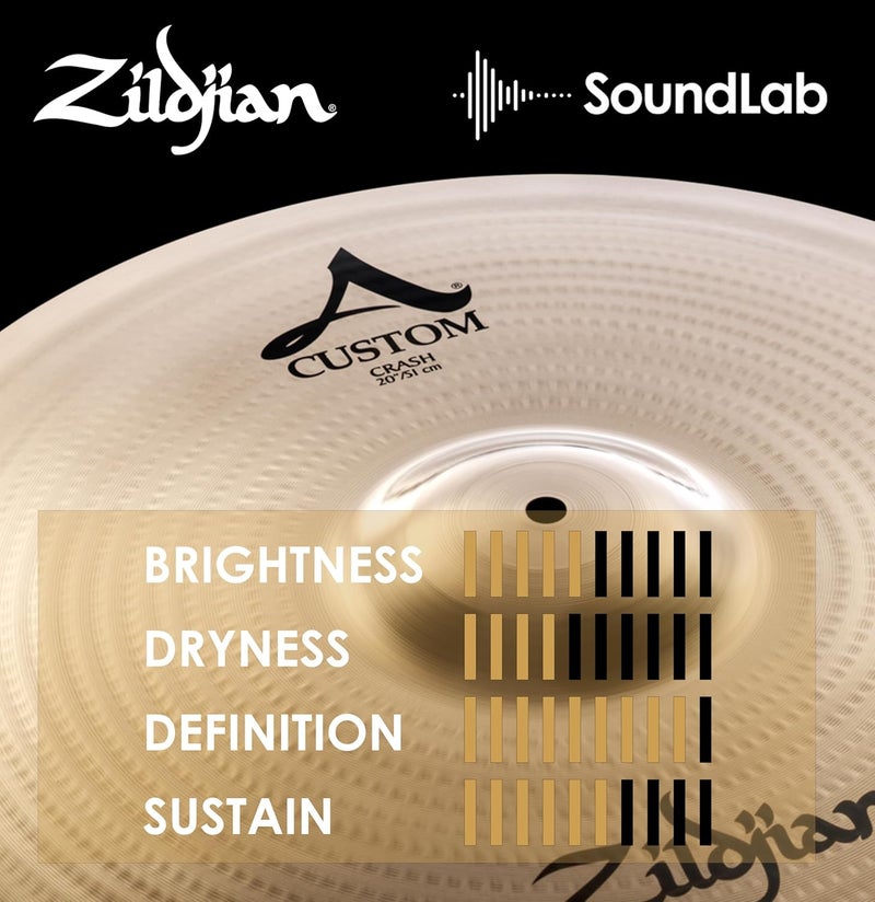 Zildjian A Custom 20 Inch Crash Cymbal - Image 5