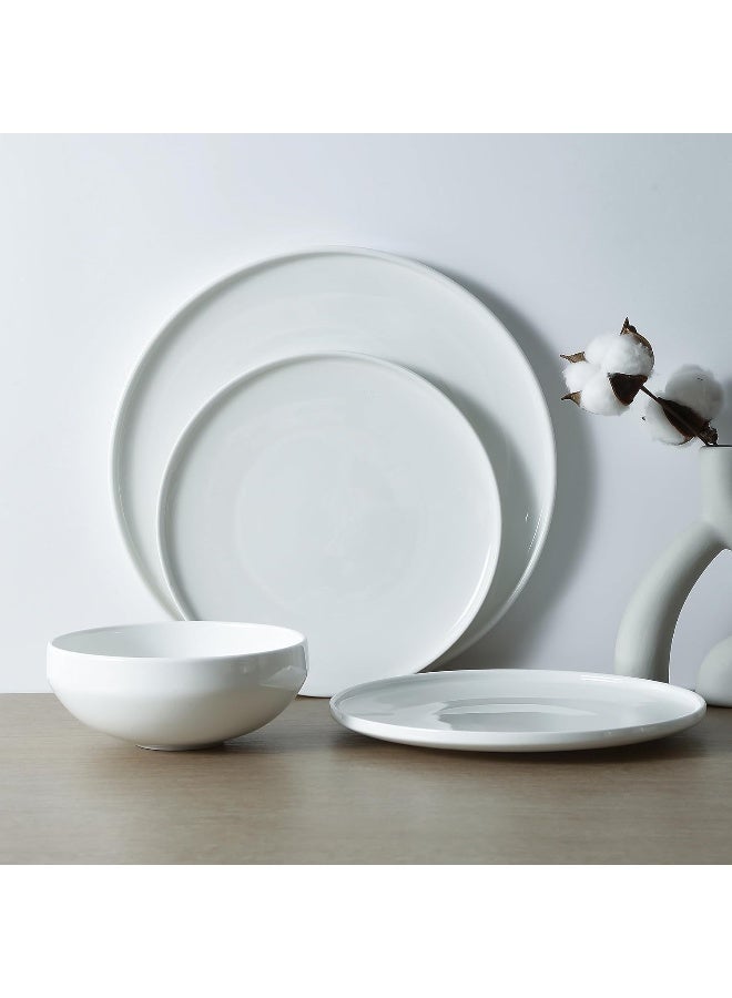 Stone Lain Quinn Bone China 12Piece Dinnerware Set White - Image 1