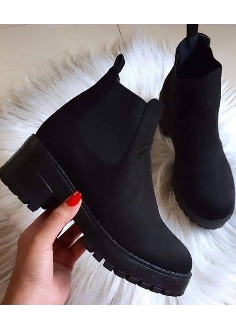 ران بوت نسائي شمواه-اسود - Image 1
