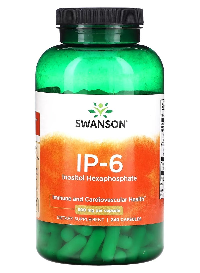 Swanson, IP-6, 500 mg, 240 Capsules