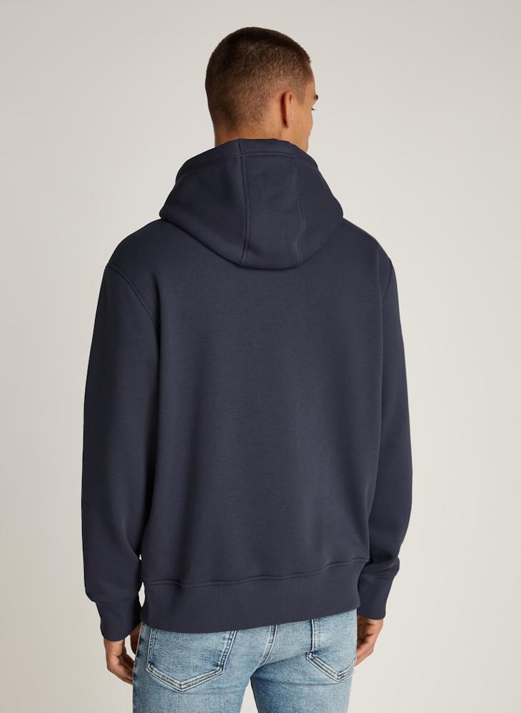 Calvin Klein Jeans Logo Print Drawstring Hoodie  - Image 2