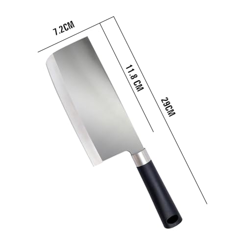 IBELL FA01 Premium Kitchen Knife/Cleaver, Big Size, Stainless Steel, for Cutting Fruits, Vegetables and Meat (Black) - Image 4