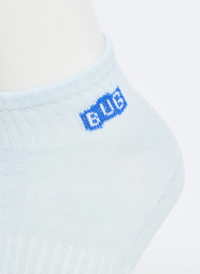 Styli Styli Set of 5 - Printed Detail Ribbed Ankle Socks