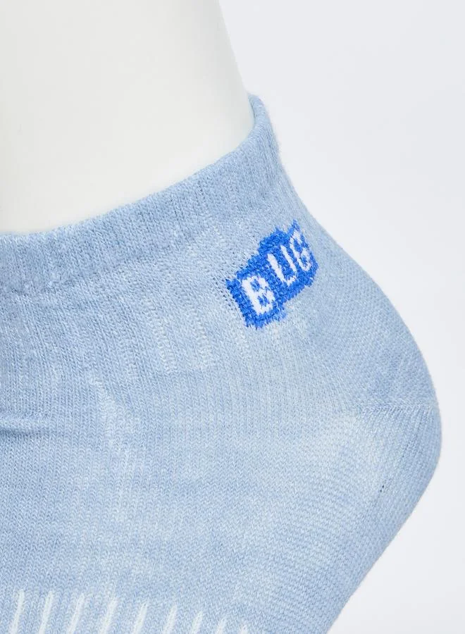Styli Styli Set of 5 - Printed Detail Ribbed Ankle Socks
