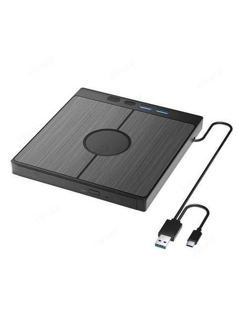 7-in-1 USB 3.0 Type C External CD DVD RW Optical Drive DVD Player Burner Reader Multi-Function Drive For Windows Mac PC Laptop