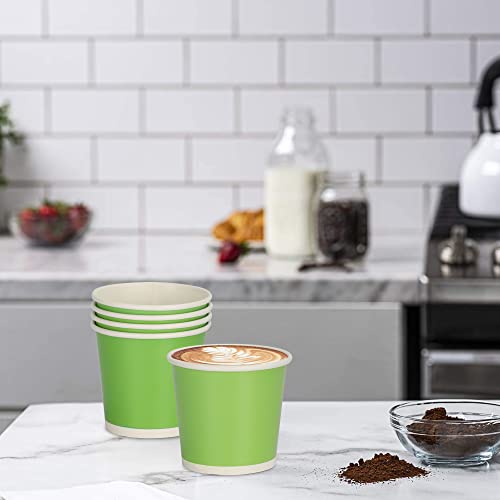 e kysa basics Paper Disposable Tea/Coffee Cups, Set of 50 pcs, 200 ml - Green - Image 3