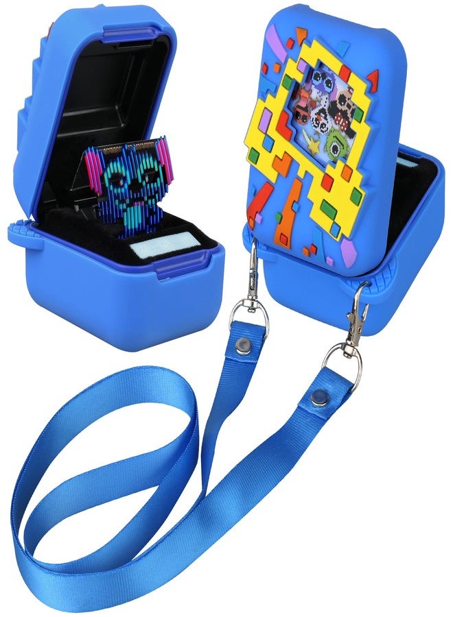 Canboc Silicone Case for Bitzee Disney Interactive Toy Digital Pet, Protective Skin Cover for Bitzee Virtual Electronic Digital Pet Kids Disney Toys, Blue (Case Only) - Image 1