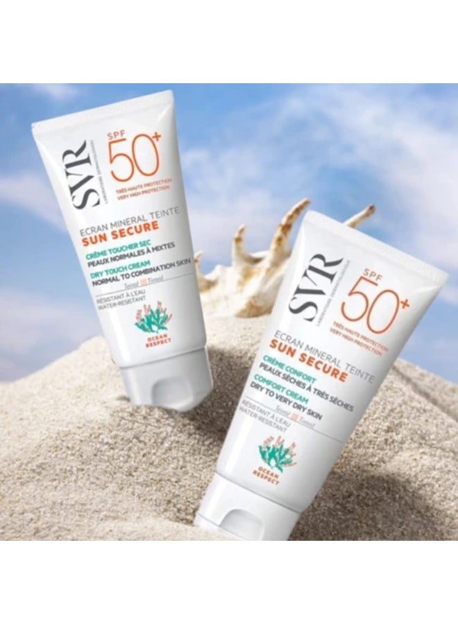 اس في أر كريم SVR Sun Secure Mineral Tinted Cream للبشرة العادية إلى المختلطة 50 مل - Image 2