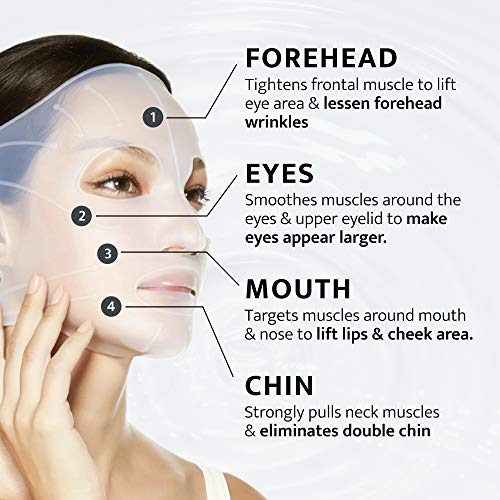 DOCTORCOS Silicone Skin Mask | Face Lifting Double Chin Reducer | V Line Lifting | Under Eye Mask | Forehead Wrinkles Treatment | Korean Skin Care - Image 4