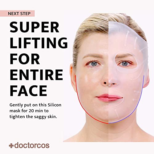 DOCTORCOS Silicone Skin Mask | Face Lifting Double Chin Reducer | V Line Lifting | Under Eye Mask | Forehead Wrinkles Treatment | Korean Skin Care - Image 2