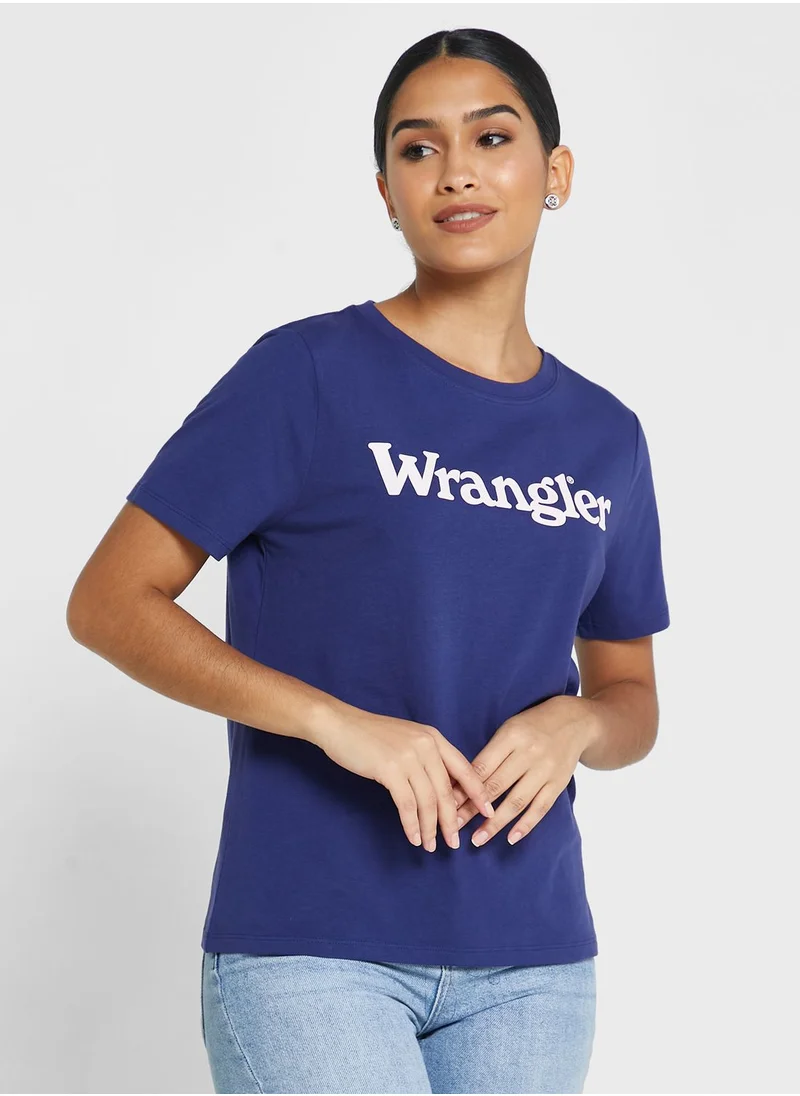 Wrangler Crew Neck Logo T-Shirt