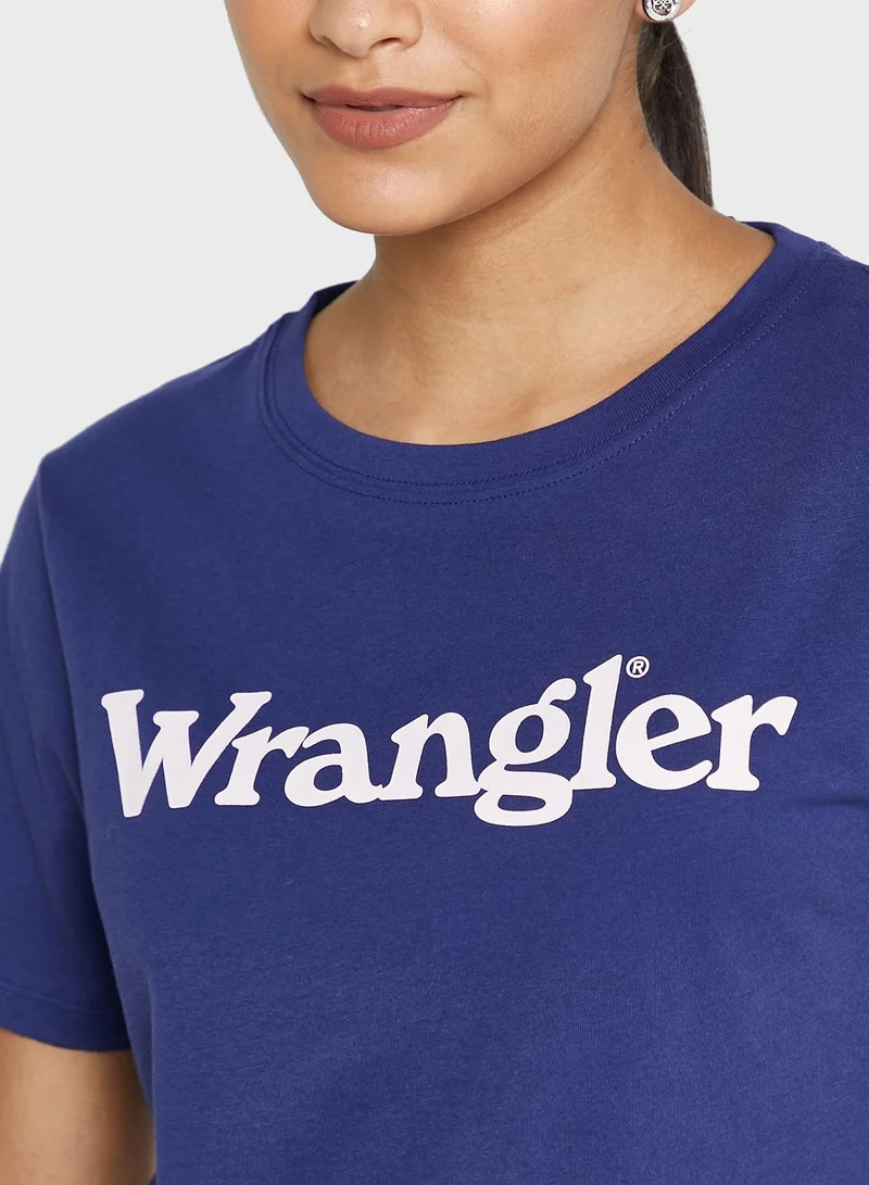 Wrangler Crew Neck Logo T-Shirt