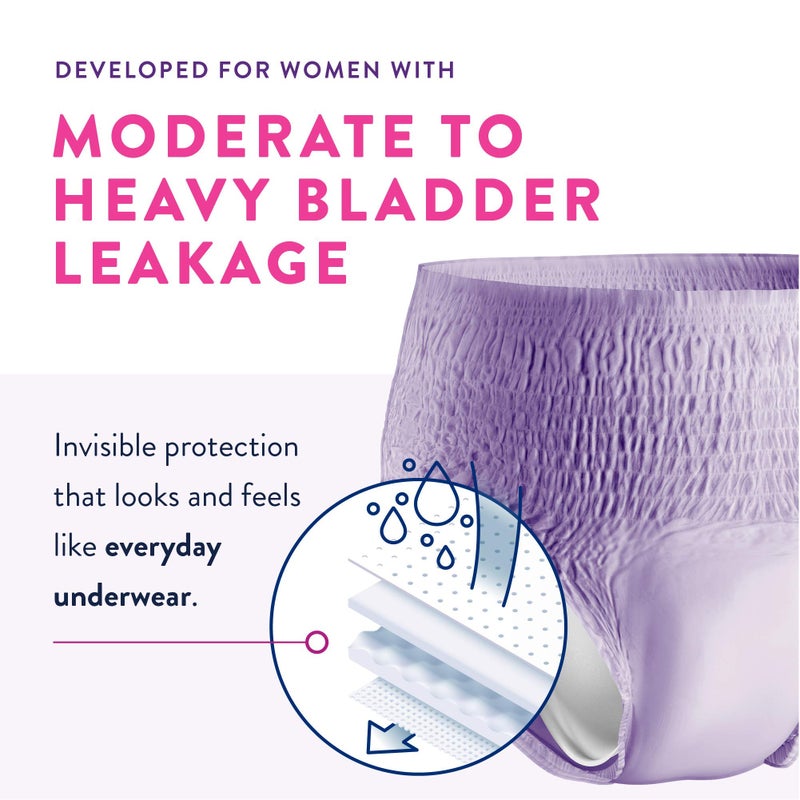 Prevail Daily Underwear Disposable Underwear Female Pull On with Tear Away Seams Medium, PWC-512/1, Maximum, 80 Ct - Image 3