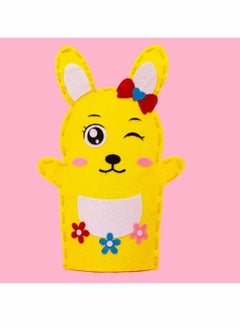 Excefore DIY Finger Puppets Dolls, 8 Pcs Hand Puppet Making Kit Felt Sock Puppet Making Set Animal Hand Puppet Craft Creative Play Party Supplies for Kids (Mixed)  - Image 3