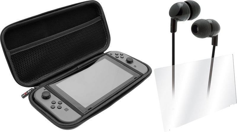 Venom Switch Tempered Glass Screen Protector and Controller Case Starter Kit (Nintendo Switch) - Image 1
