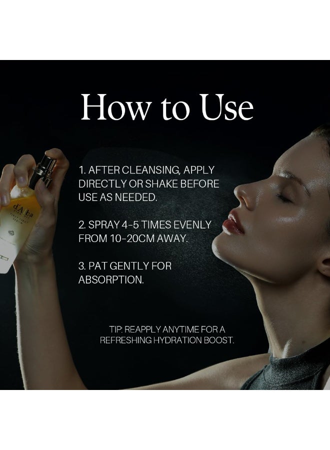 d'alba Piedmont مصل رذاذ الكمأة البيضاء الإيطالي الأول من d'Alba للعناية بالبشرة النباتية ورذاذ الوجه المرطب مع مصل توهج الكمأة البيضاء للبشرة المشعة، الكل في واحد، 3.38 أونصة سائلة - Image 3