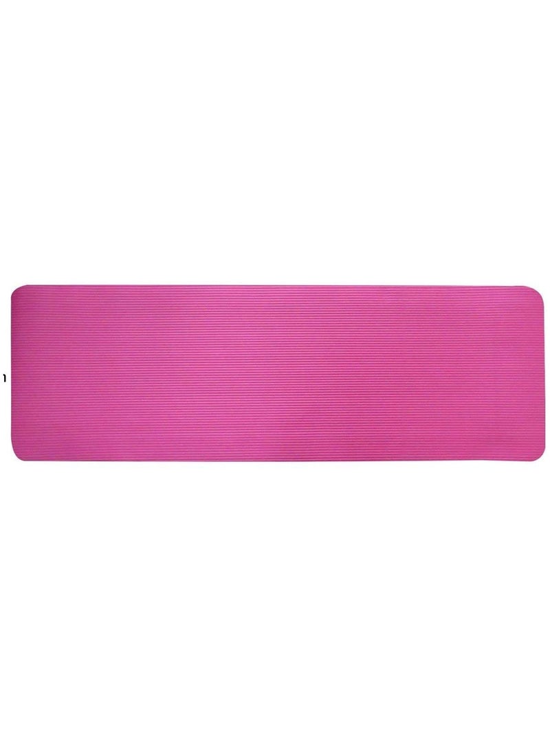 H PRO Pro Yoga Mat With Carrying Strap, Anti-Slip Double Layer Eco Friendly Home/Gym Workout Fitness Exercise Sports Mattress | 10Mm - Pink - Image 2