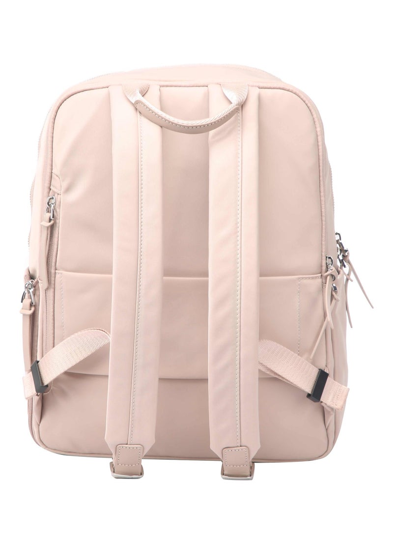 Bopai Premium Lightweight Laptop Backpack for Women Water Resistant Multifunctional Anti-Theft Nylon Daypack for Casual Office School College Travel, BO-LB221, Pink - Image 4