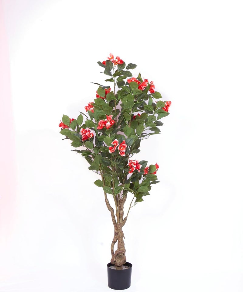 Home Bloom Artificial Pink Bougainvillea Plant with Pot - 4.2 Feet | Realistic Plant - Trees - Flowers | Indoor Tropical | Home - Shop - Office | Gifting - Décor - Ambience - Durable | No Maintenance - Image 4