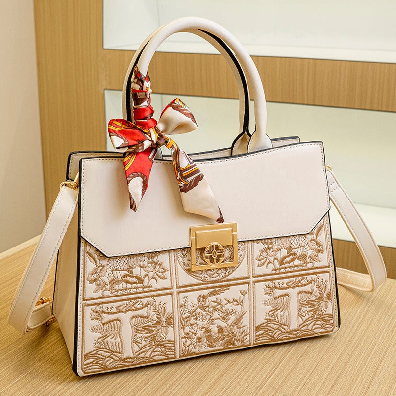 National Style Embroidered Birthday Gift Handbag High-End Wedding Tote Bag Casual Design Women'S Bag - Image 1