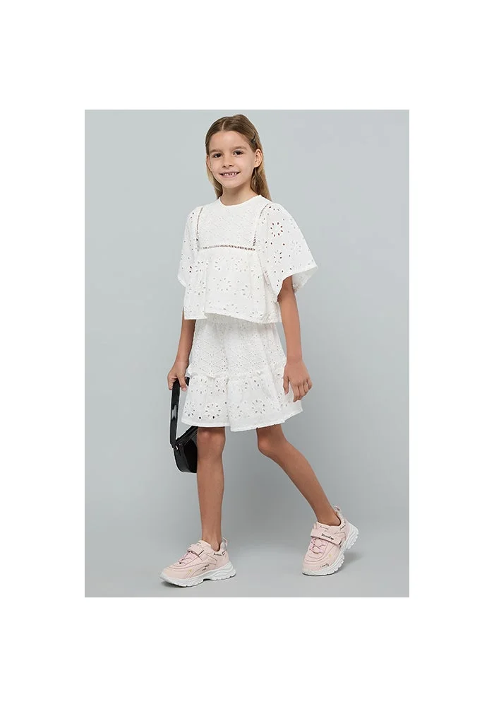 R&b Schiffli Top & Shorts Set