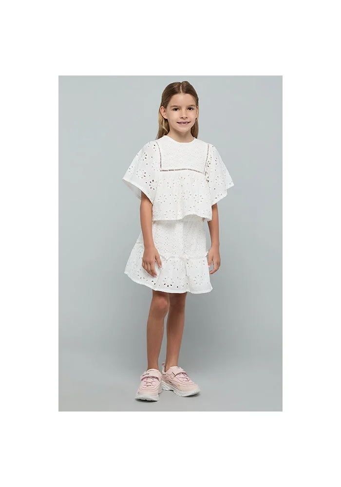 R&b Schiffli Top & Shorts Set