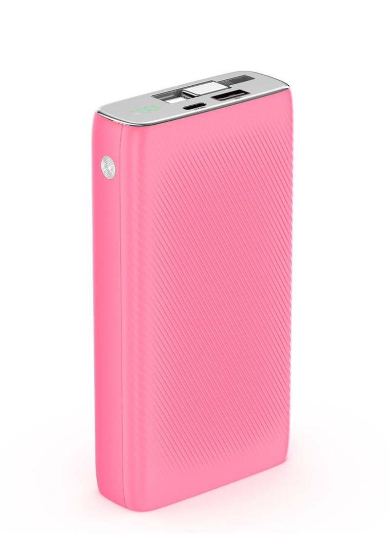 GRABIT - GPS-2035E Power Bank 20,000mAh 35W PD Power Station Fast & Reliable, Charge laptops, iPads, and smartphones with 35W PD fast charging and a 20,000mAh capacity. Features USB-A & USB-C ports, digital power indicator, and over-current protection. Includes built-in USB-C to USB-C cable. Compatible with MacBooks, iPads, Samsung, OnePlus, Xiaomi, Huawei, Google Pixel, iPhone, and more. Ideal for work, travel, and daily use. - Image 1