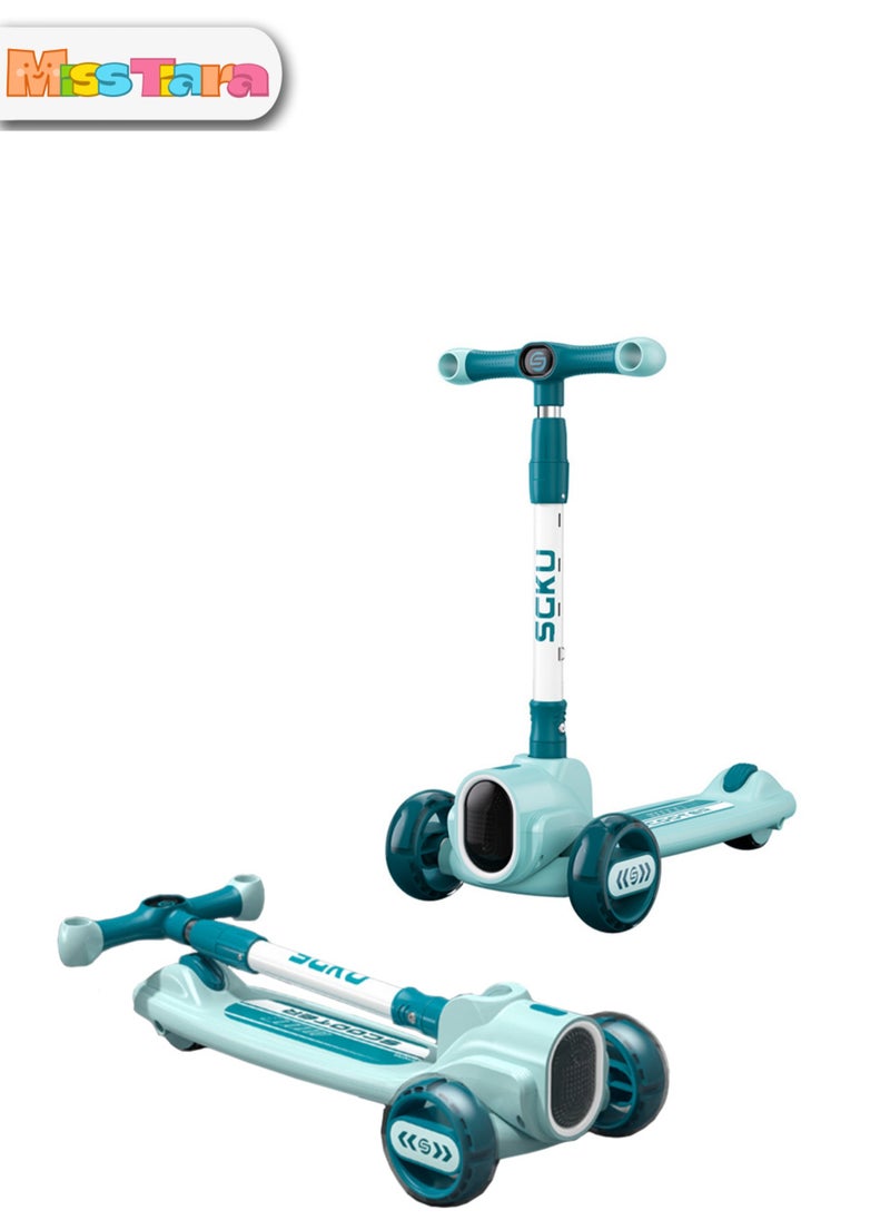 MissTiara Adjustable Height And Flashing LED Wheels Scooter for Kids  - Image 2