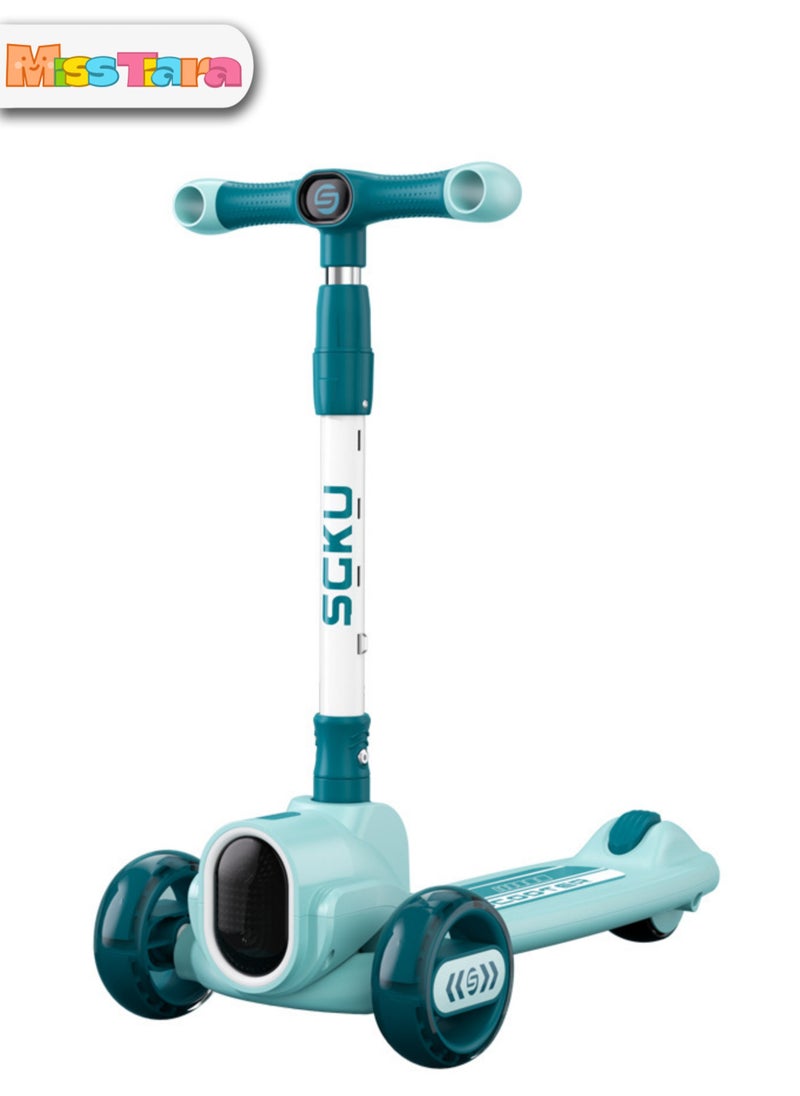 MissTiara Adjustable Height And Flashing LED Wheels Scooter for Kids  - Image 1