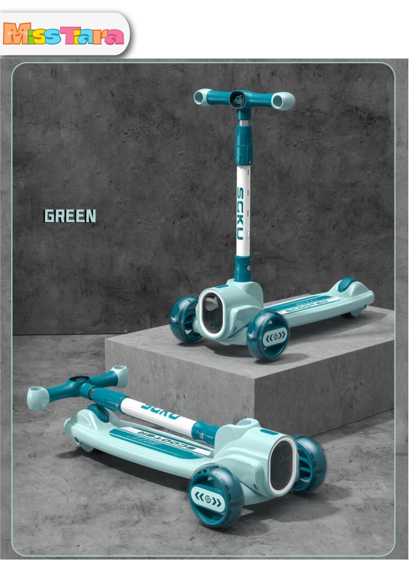 MissTiara Adjustable Height And Flashing LED Wheels Scooter for Kids  - Image 4