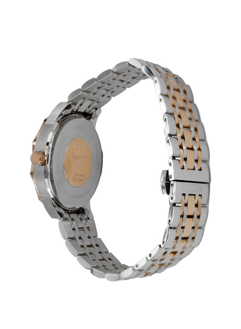 Jovial JOVIAL 5053LAMQ10E Women's Stainless Steel Watch, Brown Dial, Water Resistant, Analog, 28MM - Image 3