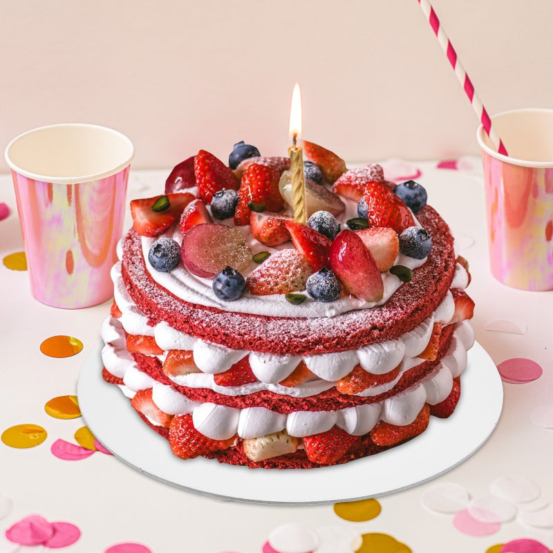 20 pcs Cake Boards Dessert Display Plates Cupcake Paper Display Trays Birthday Cake Boards - Image 5