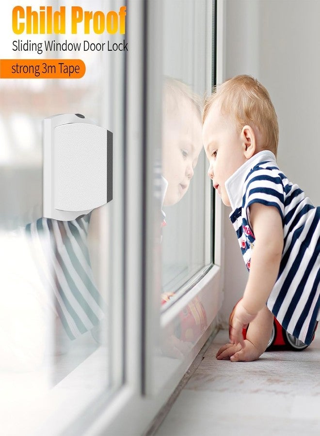 ZURITY Child Safety Lock For Sliding Glass Doors | No Drill Required For Baby Proof Door Lock | For Glass Patio/Closet Doors | For Kids & Pets | Child Safety Lock For Home/Balcony Use (Pack of 1,Multicolor) - Image 5
