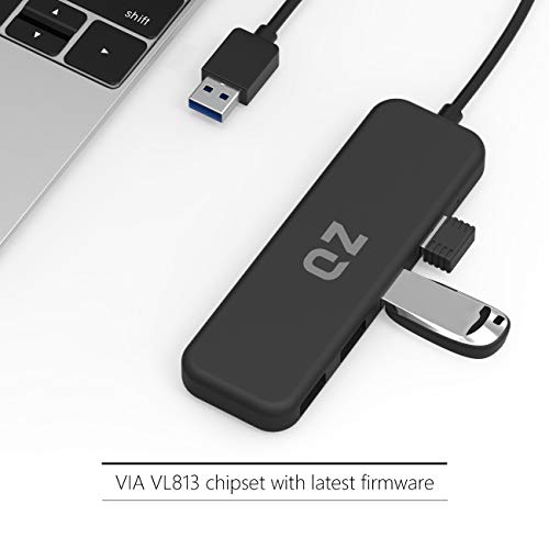 QZ [1.3 Feet Long Cable, USB 3.1 Gen 1] QZ USB Hub for Next Gen Office Work Station, 4 Ports, USB 3.1 Gen 1 for PC and Laptops - Image 3