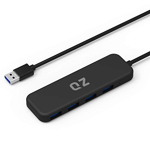 QZ [1.3 Feet Long Cable, USB 3.1 Gen 1] QZ USB Hub for Next Gen Office Work Station, 4 Ports, USB 3.1 Gen 1 for PC and Laptops - Image 1