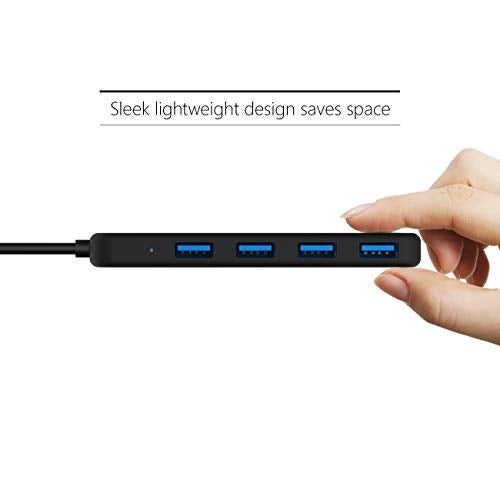 QZ [1.3 Feet Long Cable, USB 3.1 Gen 1] QZ USB Hub for Next Gen Office Work Station, 4 Ports, USB 3.1 Gen 1 for PC and Laptops - Image 2