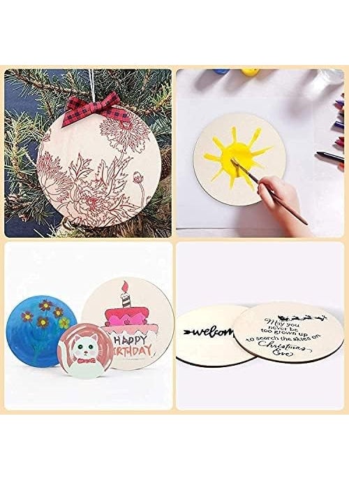 Variety Canvas Variety Canvas MDF Round Boards for Art and Craft Wood MDF Sheets for Craft Work DIY MDF Cutouts 3 2  - Image 4