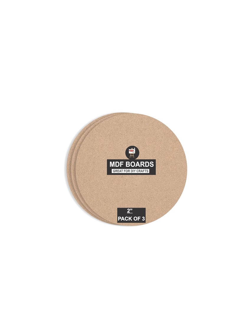 Variety Canvas Variety Canvas MDF Round Boards for Art and Craft Wood MDF Sheets for Craft Work DIY MDF Cutouts 3 2  - Image 1