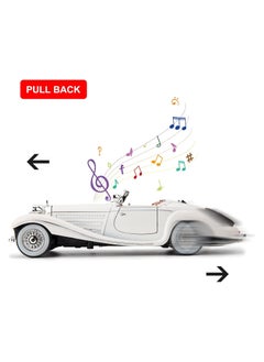 CHE ZHI 1:24 Scale Benz 500K Diecast Classic Car Model – Pull Back Toy with Sound & Light, Retro Collectible Vehicle Gift for Kids & Adults  - Image 4