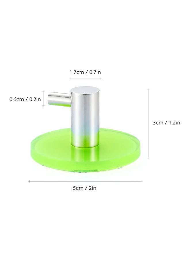 EASY.DAY Wall Mounted Towel Hats Hanging Hook green 5.5x4.5x5.5cm - Image 2