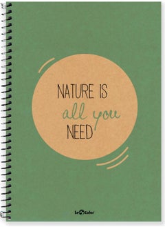 Le Color 4-Piece School Notebook Set 17 x 24 cm Eco Kraft Plain 200 Pages  - Image 4
