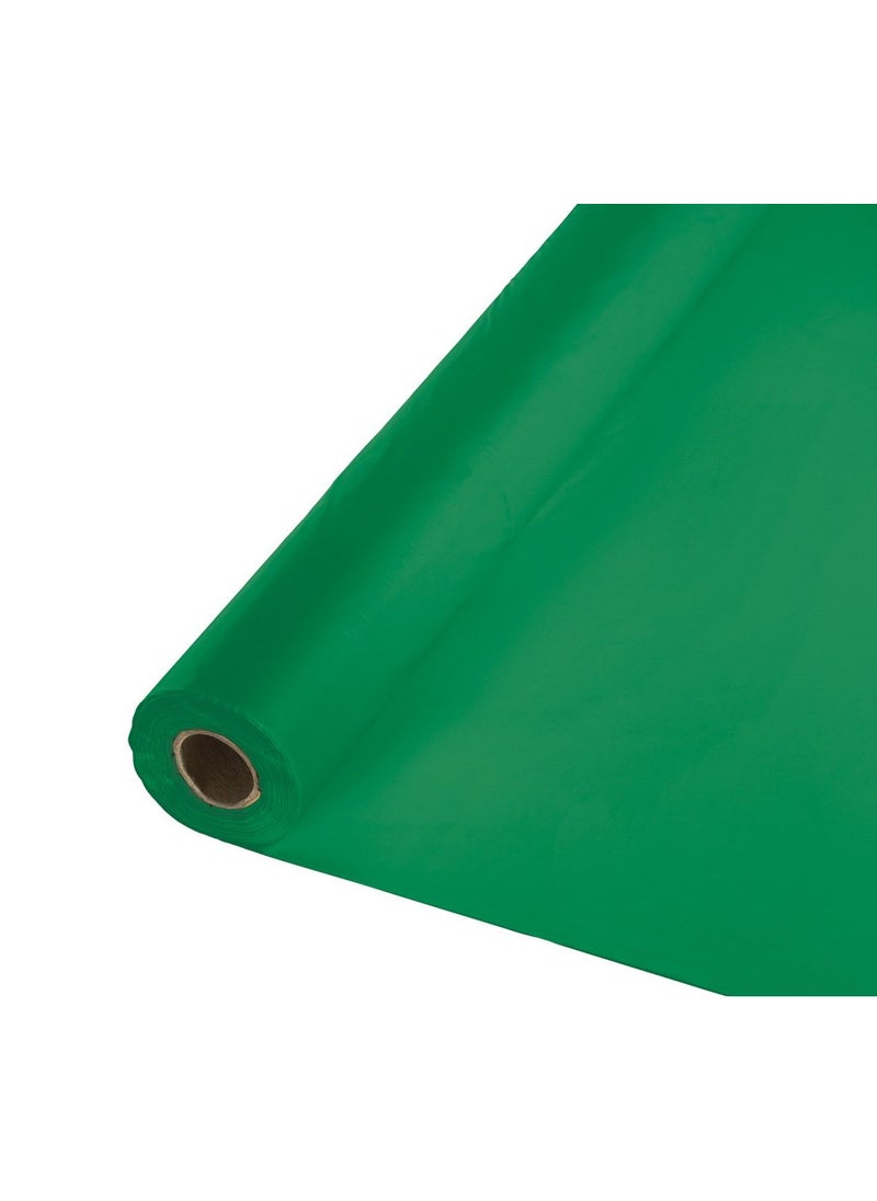CREATIVE CONVERTING Creative Converting Roll Plastic Table Cover Emerald Green  100 x 40 