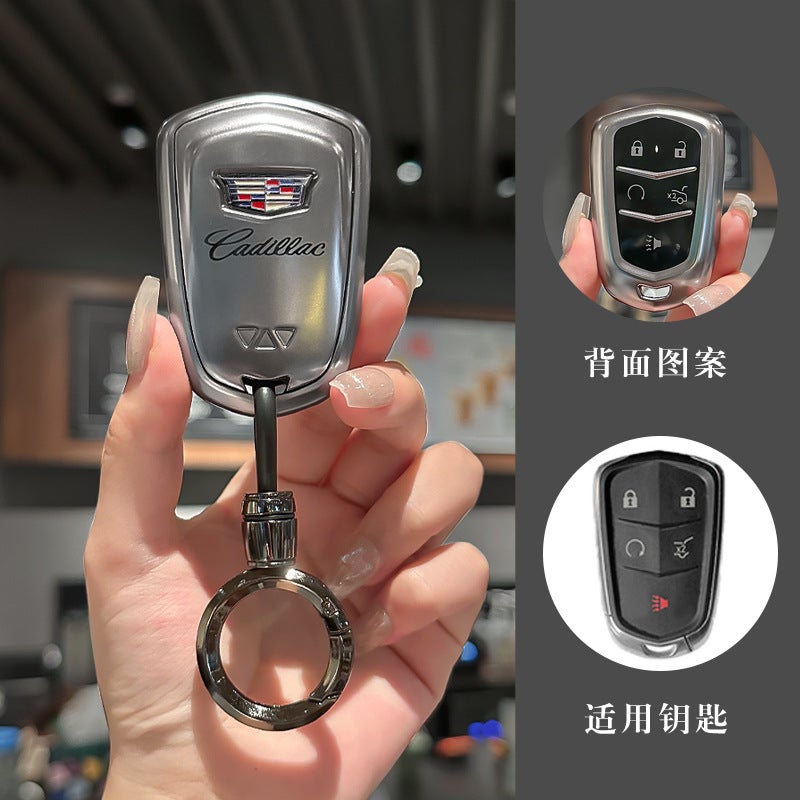 For Cadillac Key Case Xt5/Ct6 Protective Case Xt4/Xt6/Atsl Car Tpu Bag Xts/Gt4 Buckle - Image 1