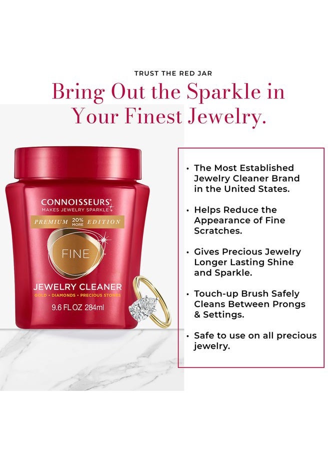 Connoisseurs Premium Edition Fine Jewelry Cleaner Solution for Gold, Diamonds, Platinum, and Gemstones - 9.6 fl oz - Restores Brilliance in Seconds - Image 3