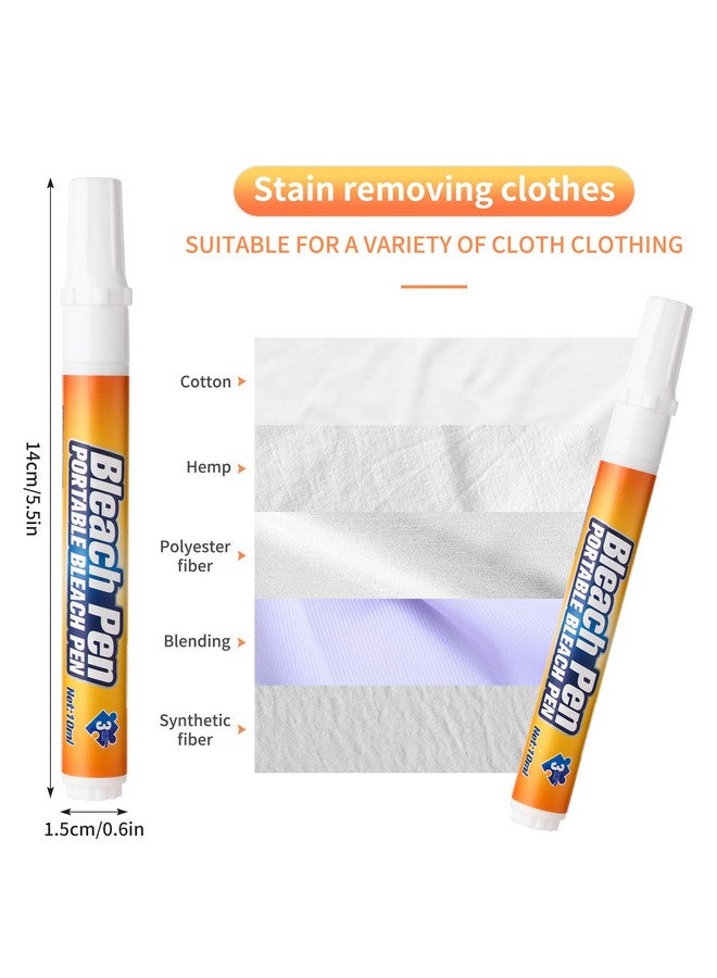 KEHOO Bleach Pen,Bleach Pen for Clothing,stain remover pen,More effective stain removal,Travel Size Toiletries,Travel Essentials,Travel Accessories,Instantly Remove New Stains(2pcs) - Image 2