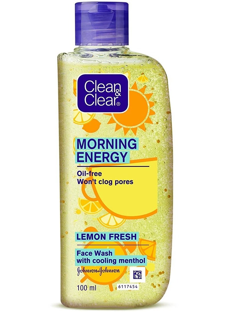 Clean & Clear Foaming Face Wash For Oily Skin 150ml and Clean & Clear Morning Energy Aqua Splash Blue - Image 2