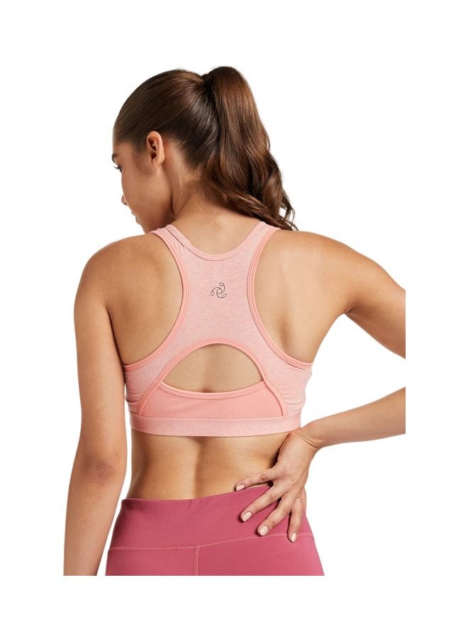 JOCKEY Jockey 1380 Women Wire free Padded Super Combed Cotton Elastane Stretch Printed Full Coverage Racer Back Styling Active Bra with Stay Fresh and Moisture Move Treatment  - Image 2