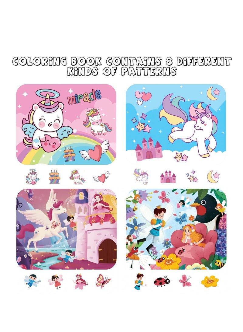 Captaintech Water Color Paint Sets for Kids, Water Coloring Book and Watercolor Paint Set, Pocket Watercolor Painting Book, Paint With Water Books for Toddlers, Gifts for Children's Day - Image 2