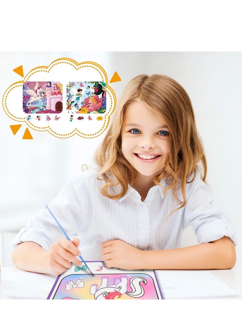 Captaintech Water Color Paint Sets for Kids, Water Coloring Book and Watercolor Paint Set, Pocket Watercolor Painting Book, Paint With Water Books for Toddlers, Gifts for Children's Day - Image 4